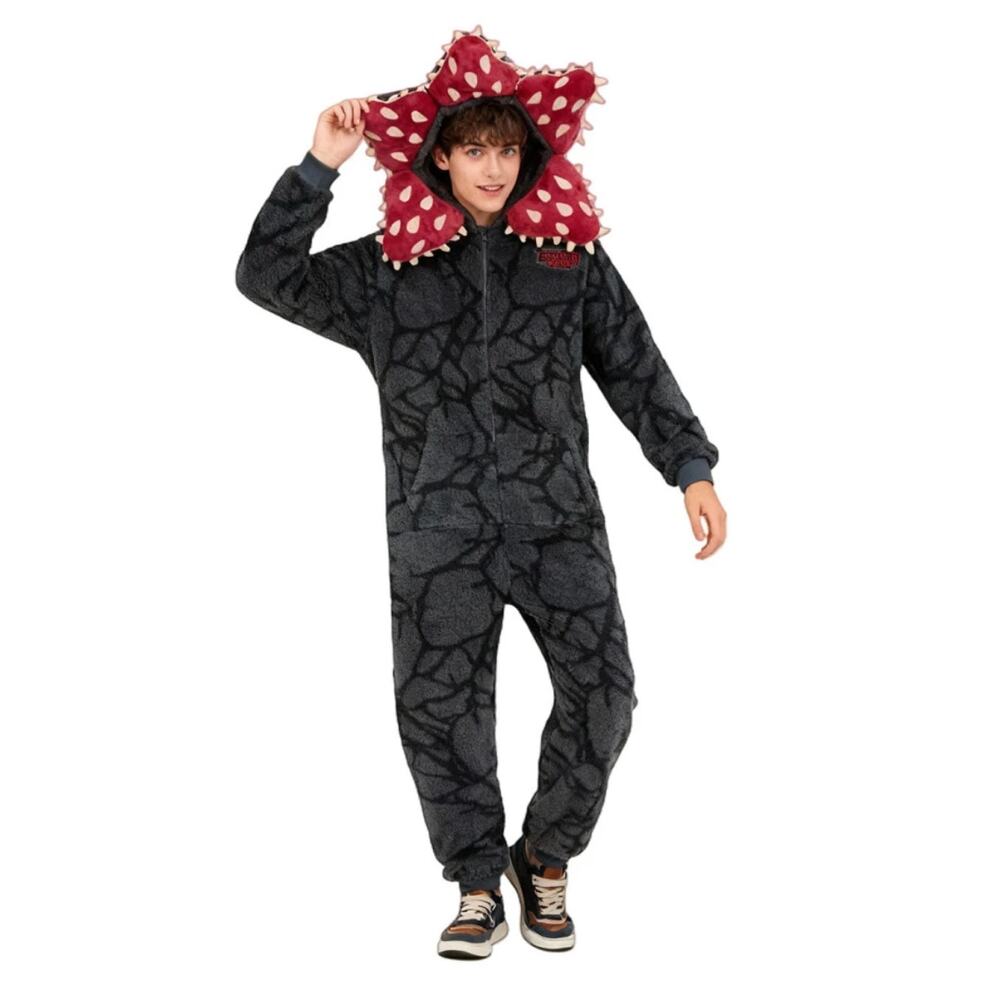 Stranger Things Demogorgon Pajama Cosplay Costume Jumpsuit Adult Size L - Picture 2 of 10